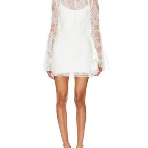 ISO !!!!!!!! 🚨🚨🚨🚨Katie May White Lace Long Sleeve Dress size XXS